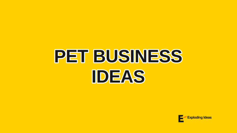 Pet Business Ideas