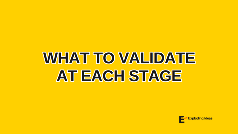 What to Validate at Each Stage